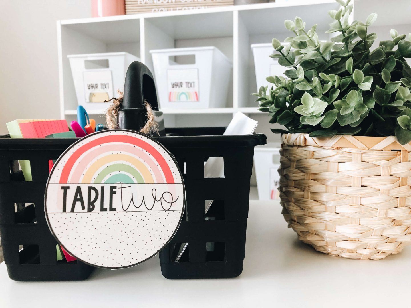 Rainbow classroom decor that motivates students.