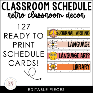 retro classroom schedule