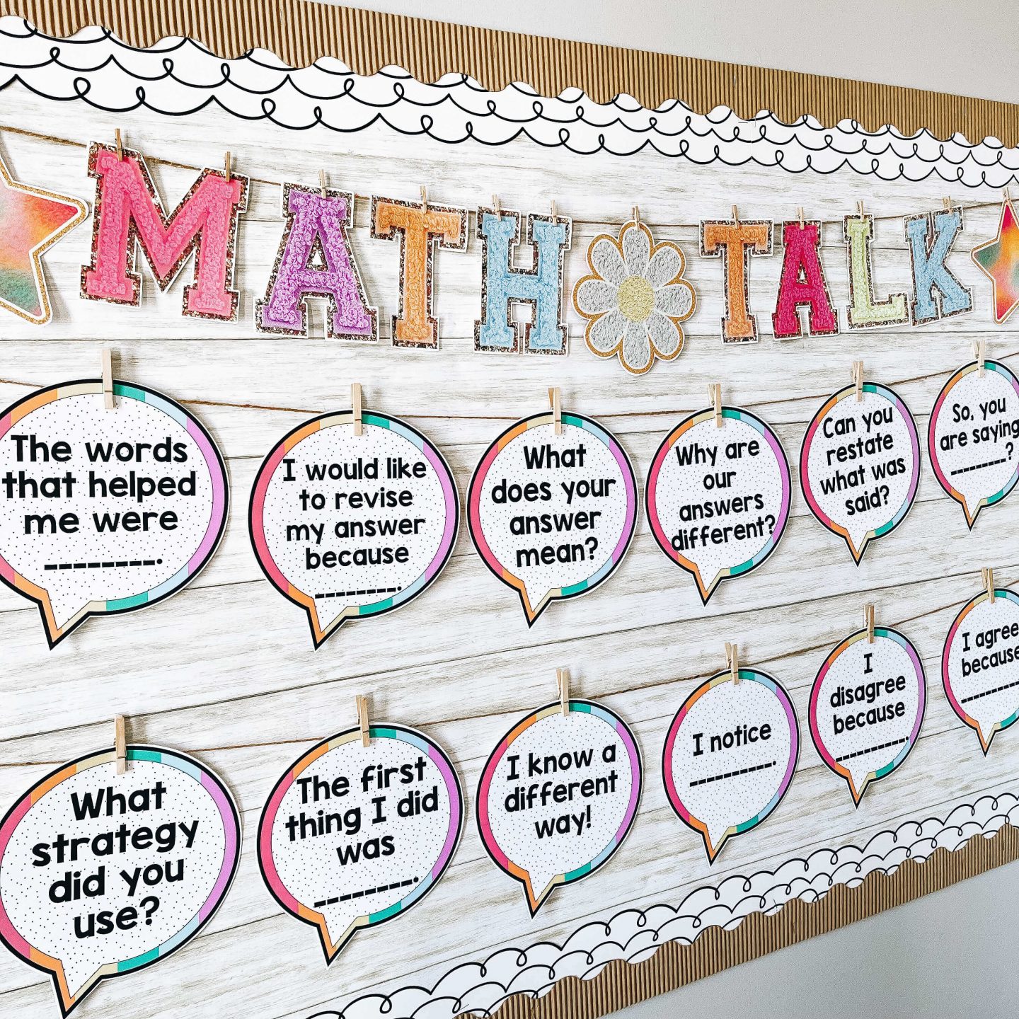 Math challenges for students that encourage math talk.
