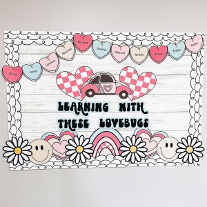 Valentine craft easy - retro style bulletin