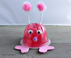 Valentine craft easy - fruit cup