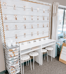Classroom flexible seating - boho rainbow classroom decor options