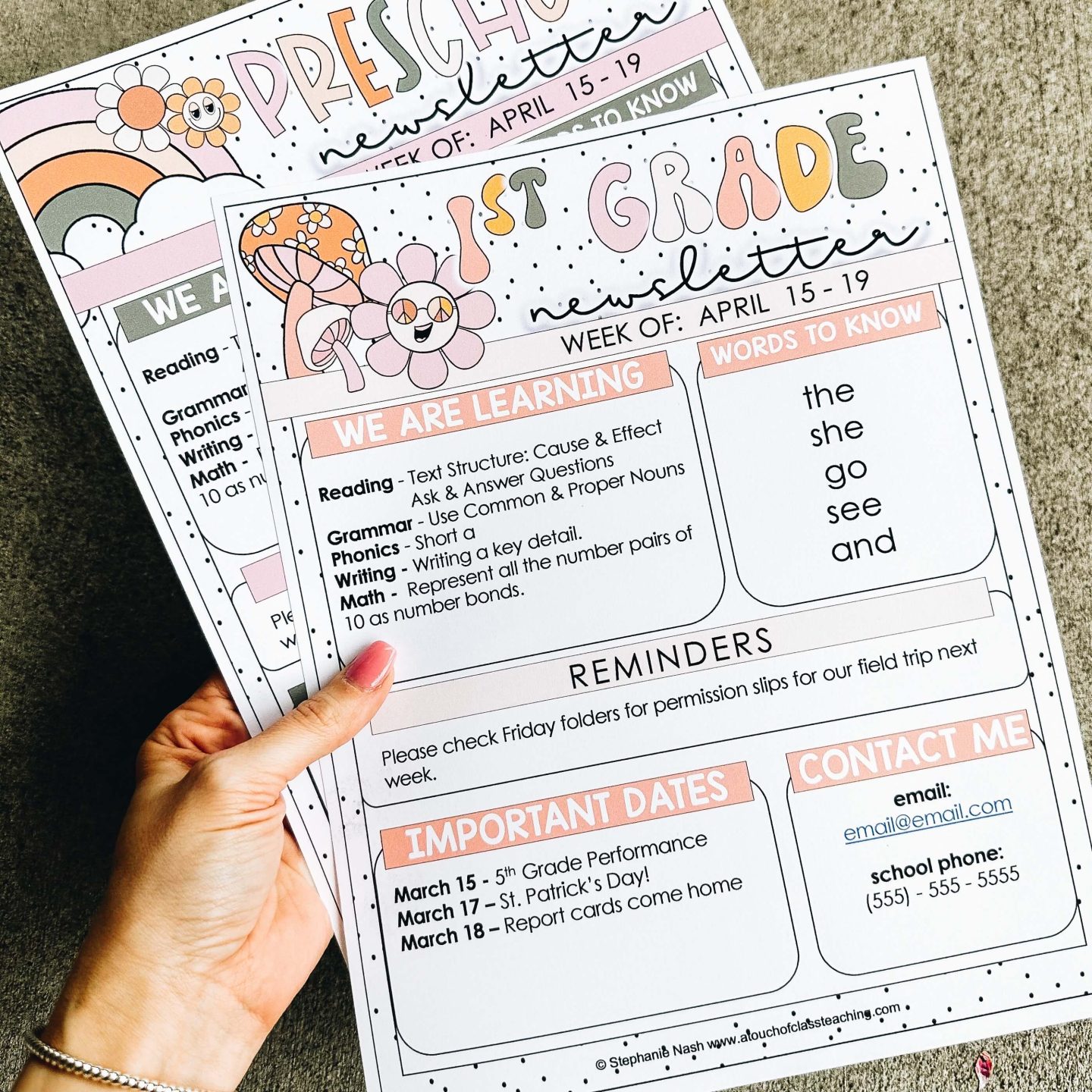 Spring classroom decor ideas and april inspo - groovy newsletter
