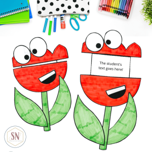 Spring classroom decor ideas and april inspo - tulip craft