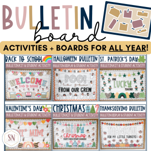 Classroom Bulletin Board Supplies - full year seasonal kit