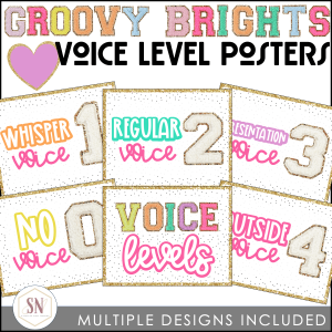 Classroom management strategies and voice level posters that excite.