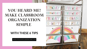 Classroom organization - header