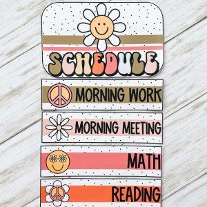Classroom organization - class schedule