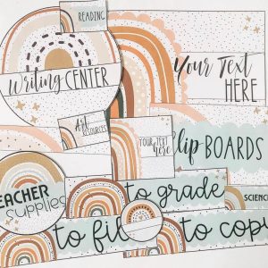 While cleaning the classroom, add fun Bin Labels to stay organized.