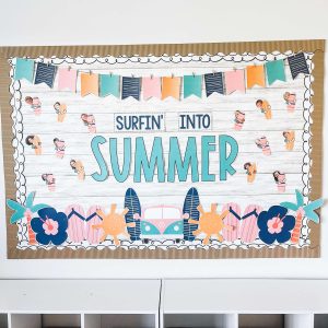 Summer bulletin board ideas - surfin into summer
