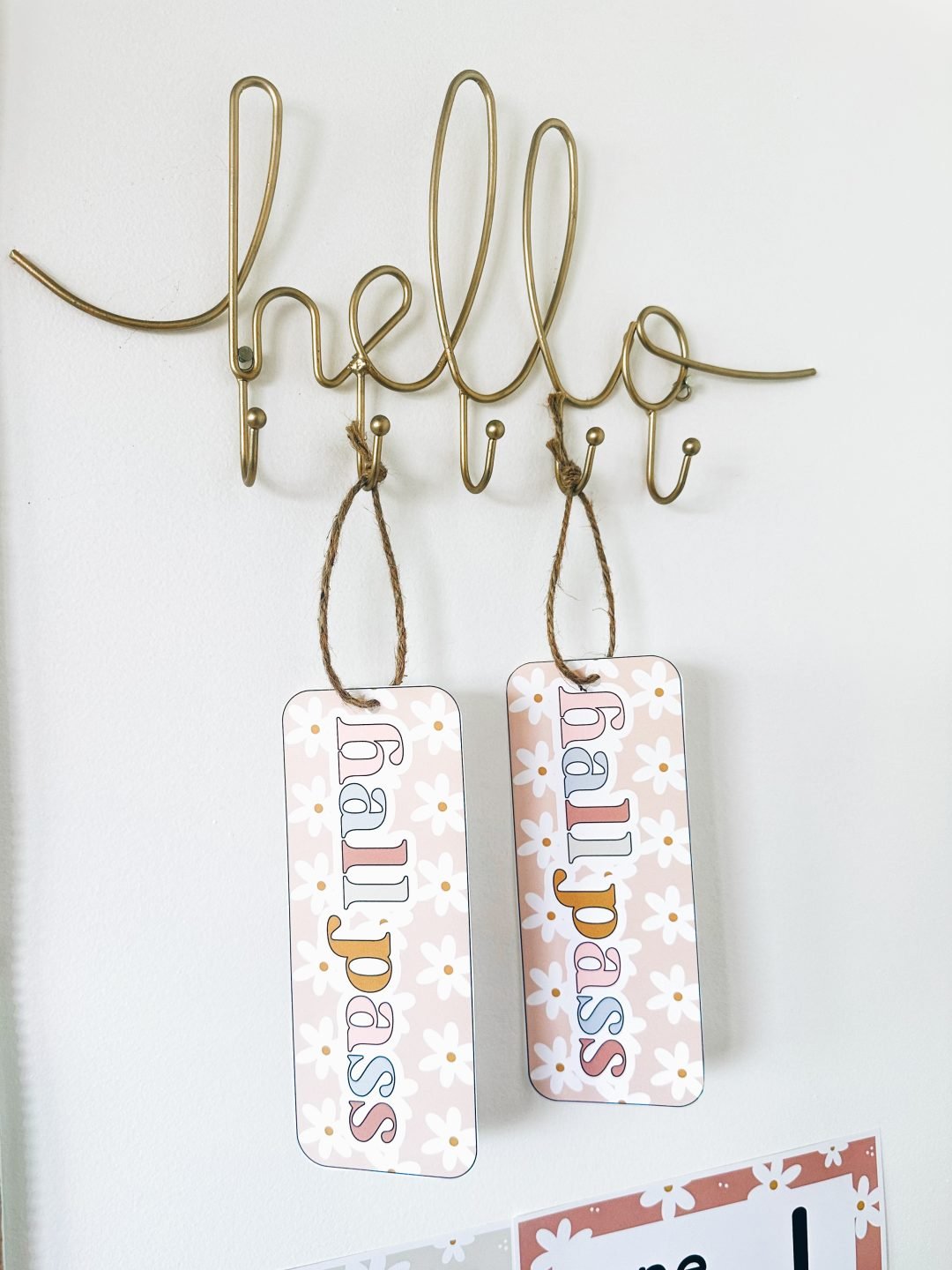 Classroom Decor Themes - hall passes