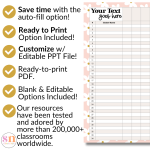 Boho Daisy Gradebook students love