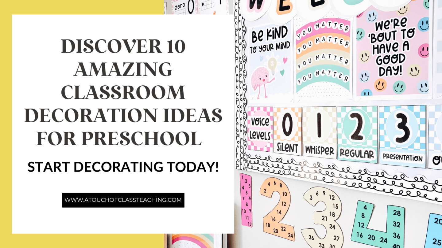 Classroom decoration ideas for preschool - header