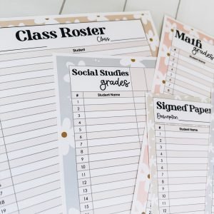 Boho Daisy Gradebook students love
