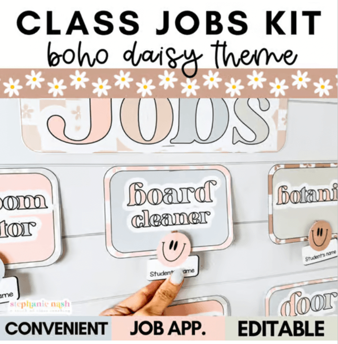 Classroom decoration ideas for preschool - class jobs