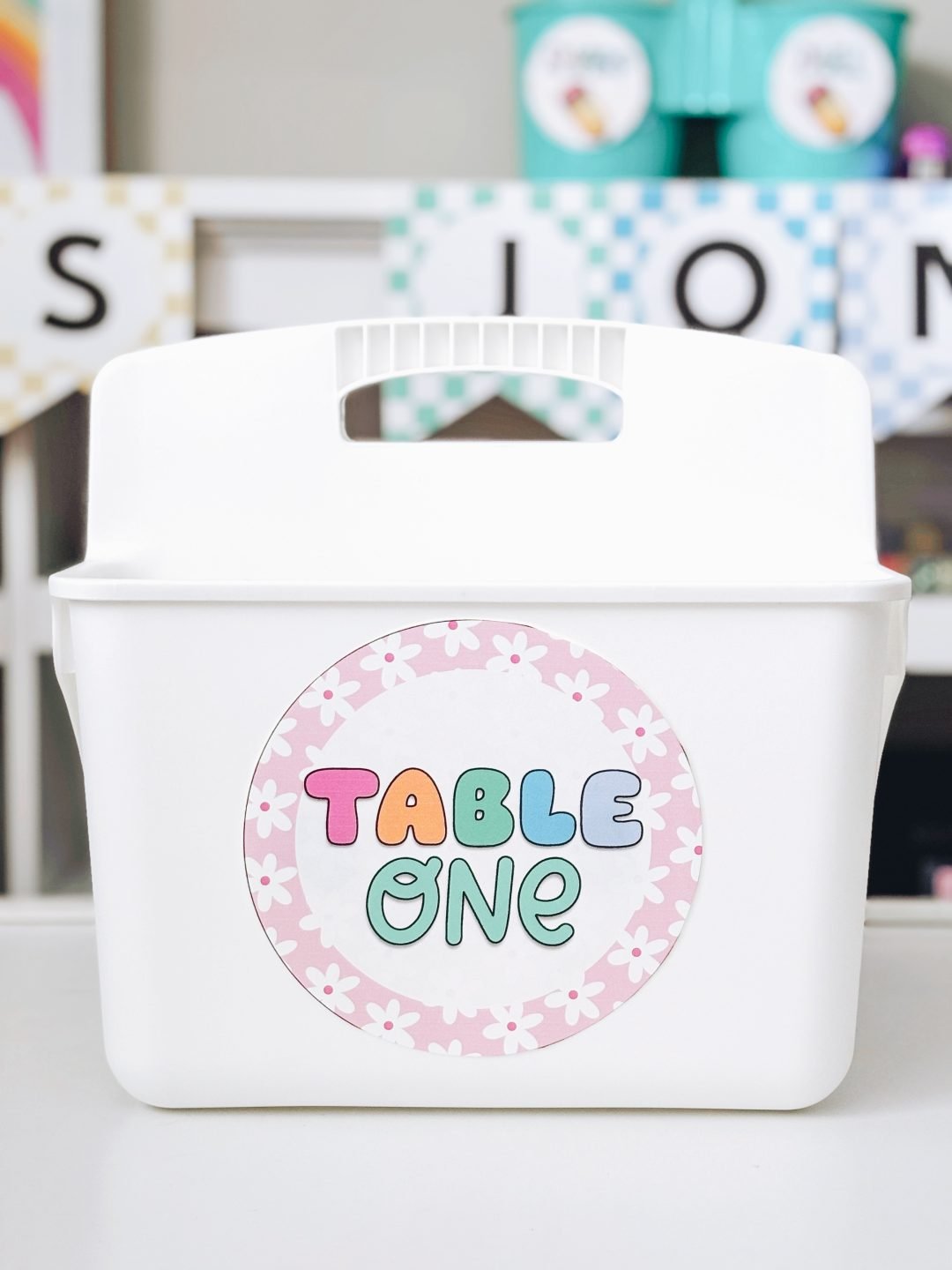 Classroom theme ideas - table labels