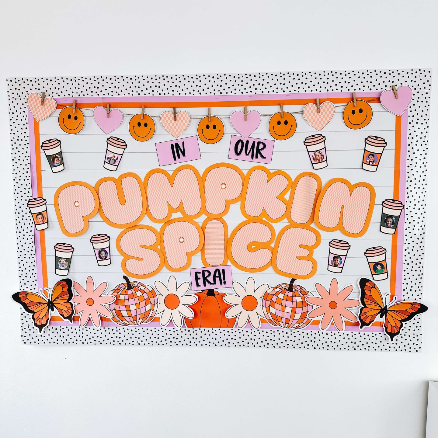 Classroom bulletin board - pumpkin spice bulletin