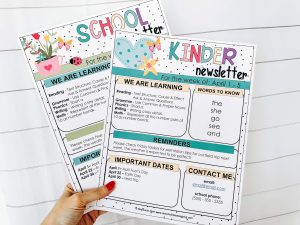 Classroom bulletin board - newsletter
