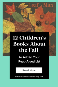 Children's books about the fall - pin image