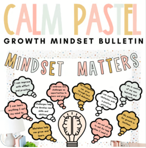 Teacher wish list - growth mindset posters