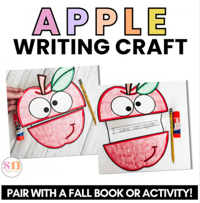 Fall activities for kindergarteners - apple craft
