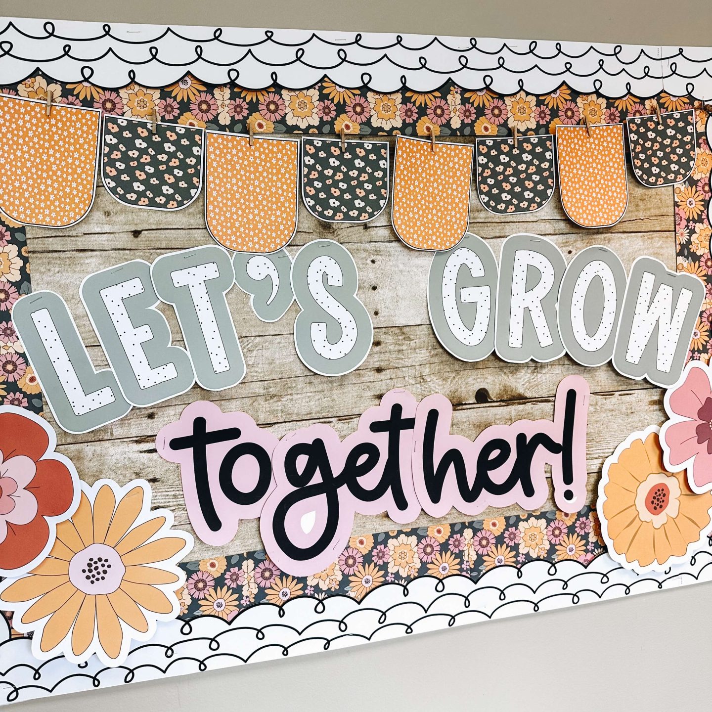 Fall activities for kindergarteners - flower board