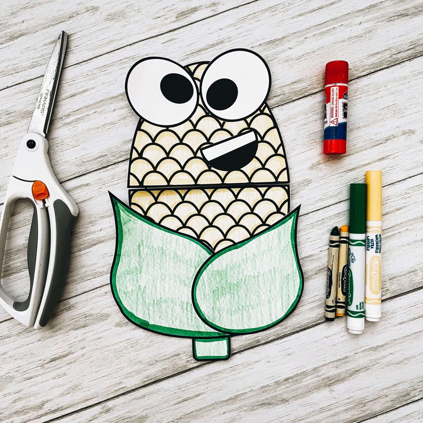 Thanksgiving preschool crafts - ear of corn
