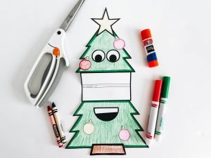 Kindergarten xmas crafts - christmas tree