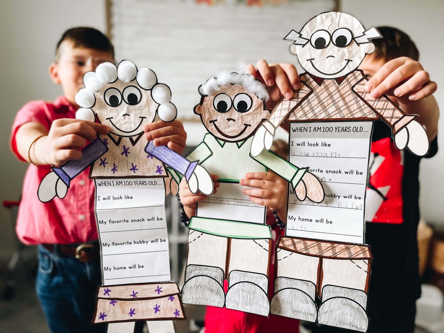 winter craft activities for kids - 100th day of school