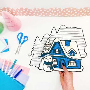 winter craft activities for kids - winter scene