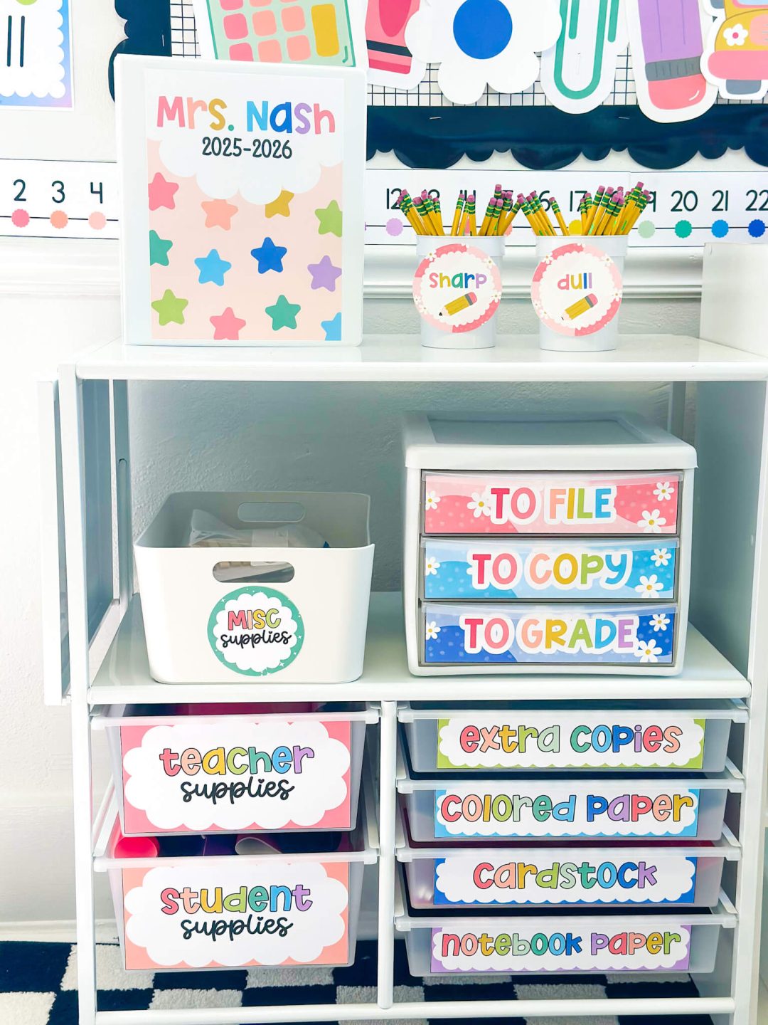 printable classroom decor for elementary school classrooms - editable classroom decor - sunny shades - bin and book labels