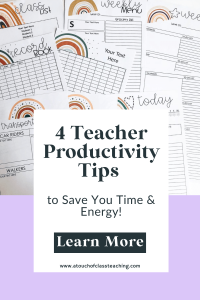teacher productivity tips you'll love