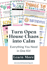 back-to-school-open-house ideas