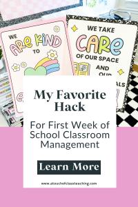 first week of school tips for teachers
