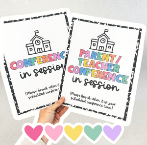 Classroom ideas for fall - conference form freebies