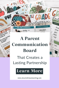 parent communication board ideas that actually work