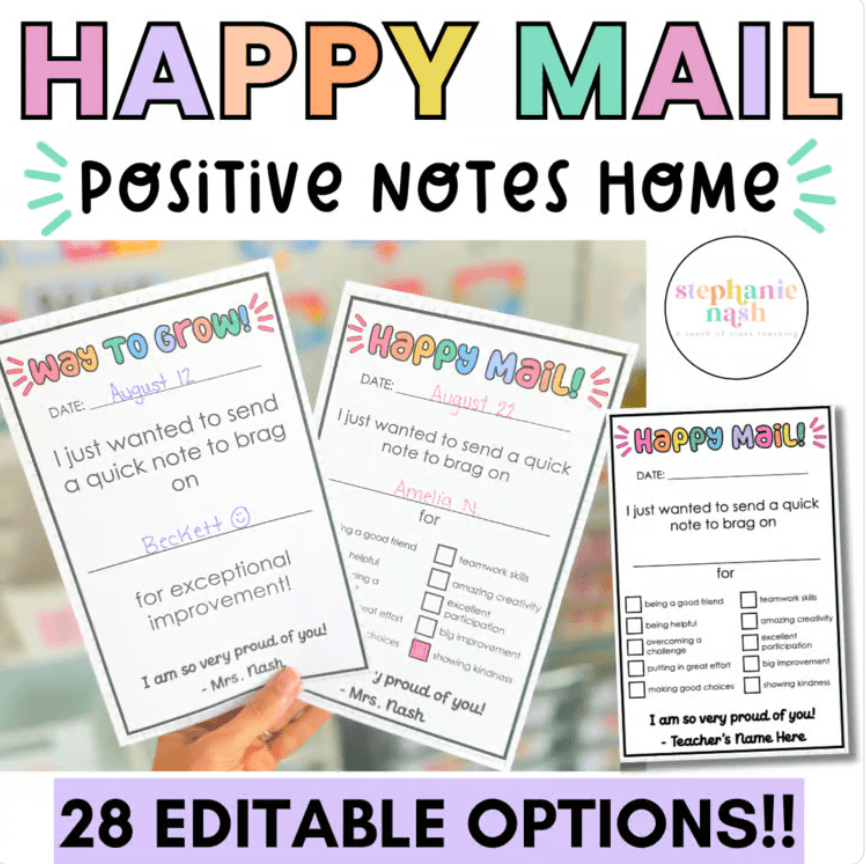 mid-year classroom reset - happy mail